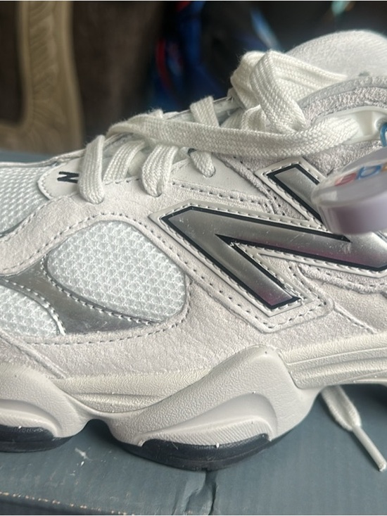 New Balance Other - New Balance Kids White and Silver Athletic Sneakers